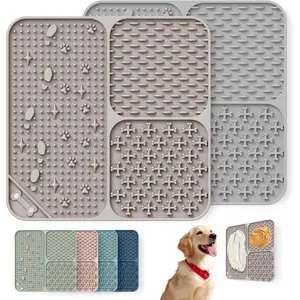 Lick Mat for Dogs Cats(2pcs, Small, 5.9") Easy Clean  Licking Pad Slow Feeder for Pets with Suction Cups, Enrichment Accessories  Boredom , Keep Them Busy for Bathing
