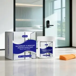 Jue Fish Frosted Glass Paint, Light Blocking, Opaque, Sun Resistant, Renovation, Privacy Cover, Frosted Glass Paint, Beauty Cream