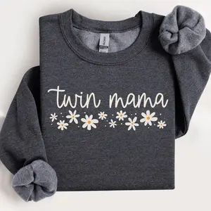 Twin Mama Sweatshirt, Twin Mama T-Shirt, New Twin Mom Gift, Mother's Day Gift For Mom