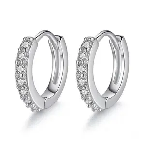 Small Hoop  for Women Men, 6mm 8mm 10mm Cubic Zirconia Huggie , Hypoallergenic Cartilage  for Sensitive Ears earrings summerwins,summerwins