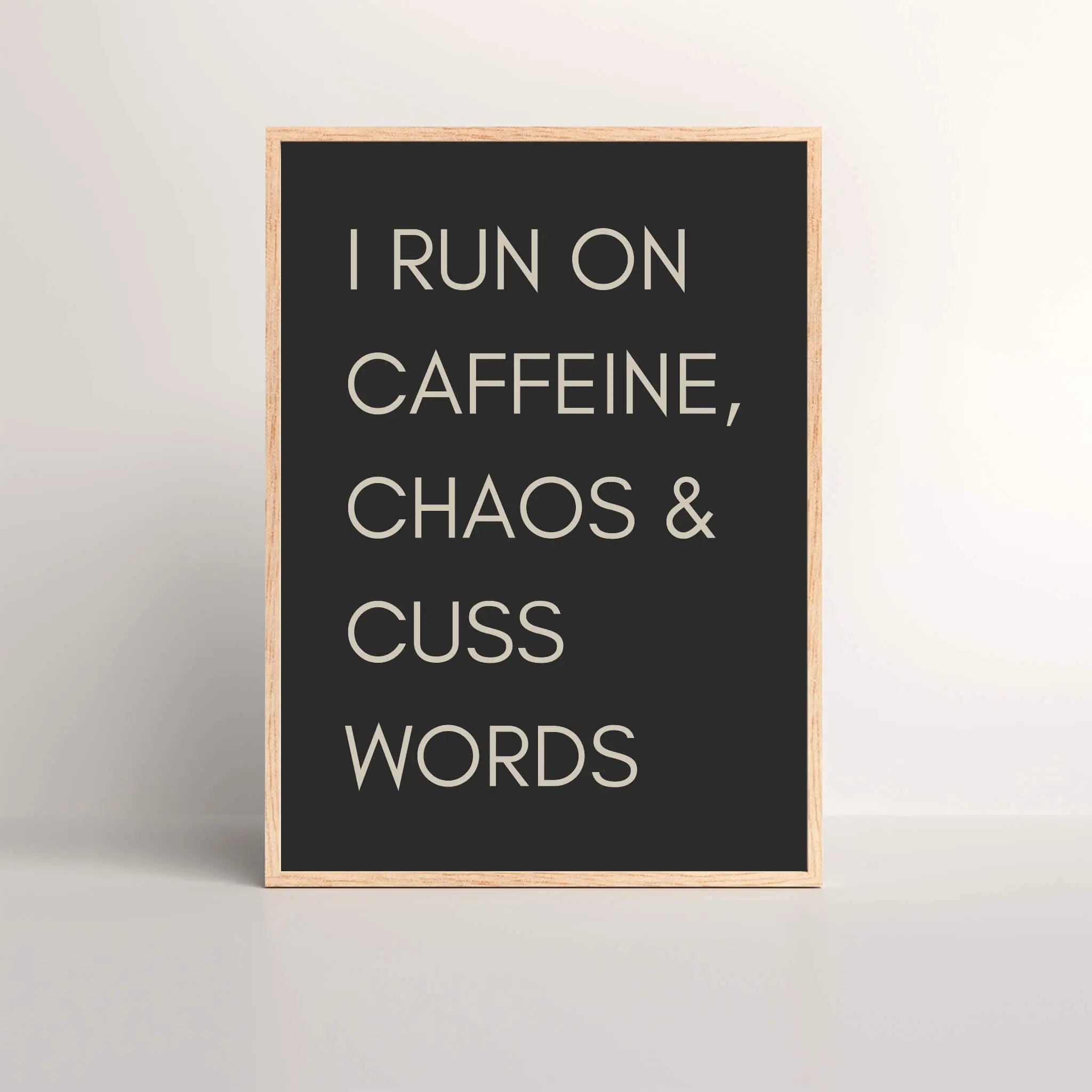 Caffeine & Chaos | Art Print | Wall Decor