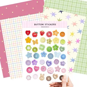 Button Stickers for Junk Journaling & Scrapbooking