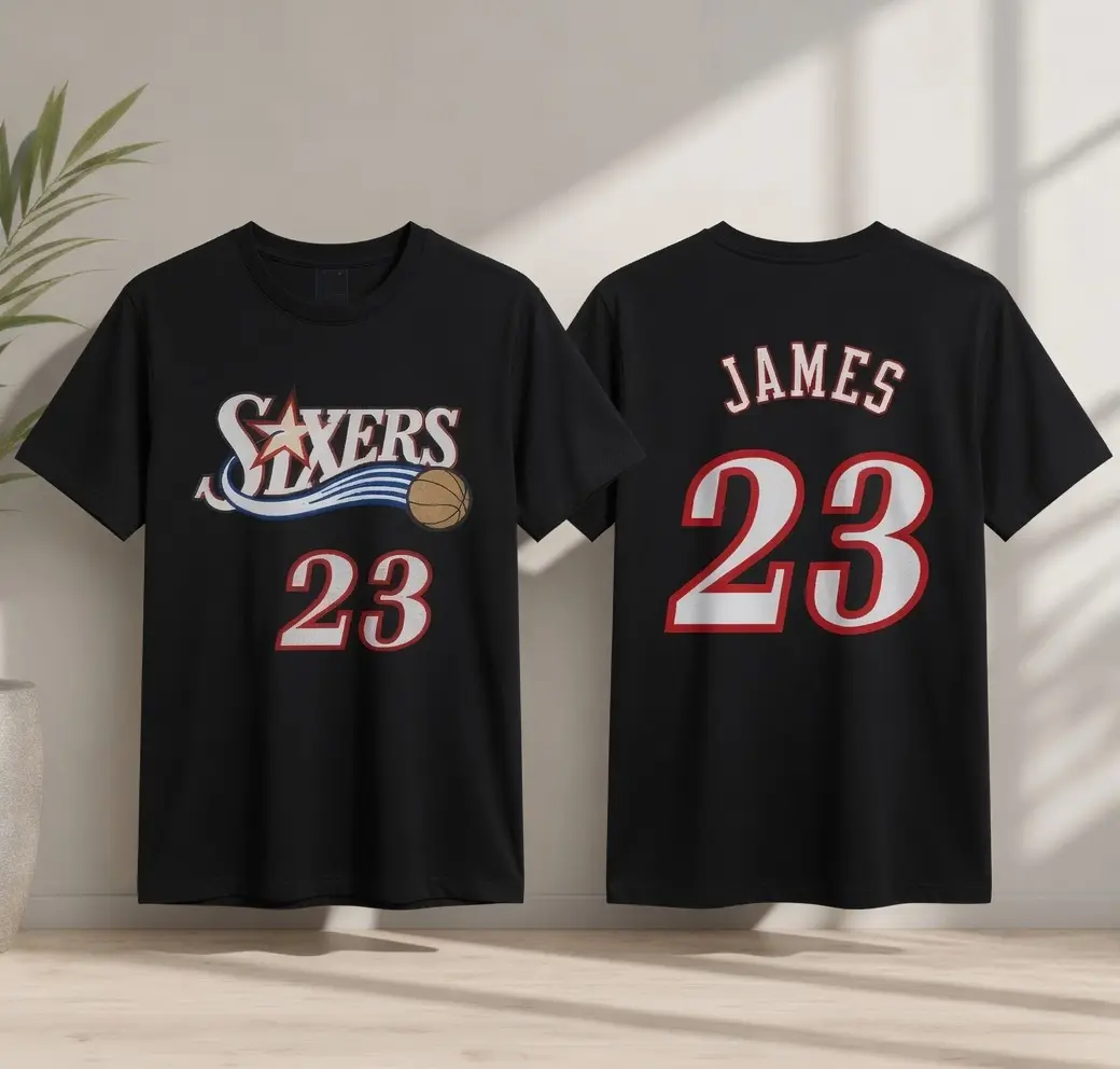 LeBron James King 23 HG Basketball Legend T-Shirt, Urban Streetwear Graphic Tee, Purple Gold Crown Player Gift Idea for Him, Statement Shirt