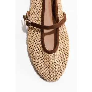H&M Straw Mary Janes