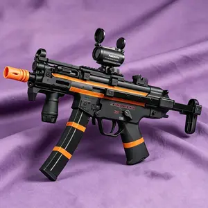 electric toy Gel Blaster,equipped with dual magazines,non removable orange muzzle,extendable rear support,best choice for gift giving