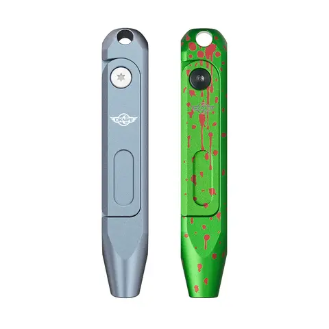 OKNIFE Otacle D1 Small EDC Multipurpose Screwdriver - 9-in-1 Mini Precision Set with 9in1 Bit Access, S2 Steel Double-Ended Bits, TC4 Titanium-Aluminum Build, Magnetic Holders, Lanyard Compatibility, 1.5oz, 2.56oz, 2.95x0.5x0.5in for Work/Daily Use toolup