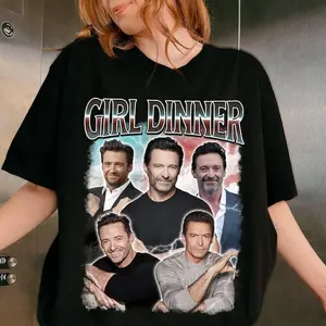 Girl Dinner Hugh Jackman Homage Shirt, Hugh Jackman Vintage Shirt, Retro 90s Hugh Jackman Tshirt, Hugh Jackman Sweatshirt, Gift For Her Gift for Men and Women