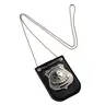 Dress Up America Children's Durable Plastic Pretend Play Police Badge Accessory - Attached Chain & Clip, Authentic Look Costume Decoration for Year Round Cops and Robber Games