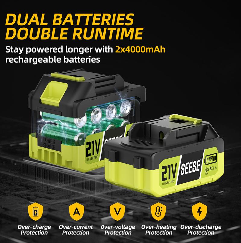 2 in 1 Mini Chainsaw with 2 x 21V Batteries, 8" Brushless Electric Pruner, Telescopic Pruning Saw, Working Height up to 15ft, 180° Angled Head, Shoulder Strap 2 in 1 Mini Chainsaw with 2 x 21V Batteries, 8" Brushless Electric Pruner, Telescopic Pruning Saw, Working Height up to 15ft, 180° Angled Head, Shoulder Strap