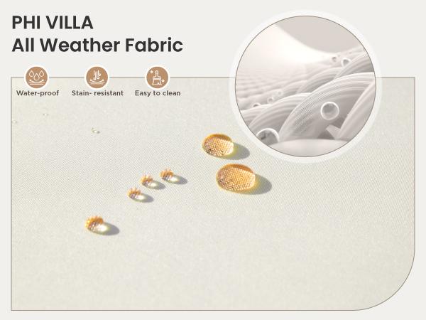 Phivilla Home 4-Piece Outdoor Wicker Patio Furniture Set, Cushioned Rattan Loveseat & Chairs, with Acacia Wood Coffee Table, Elegant All-Weather Seating for Garden, Backyard & Poolside, SpringGlowUp