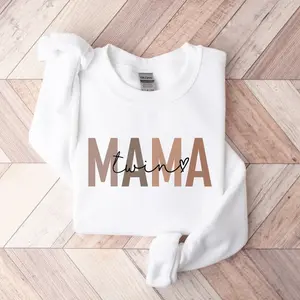 Twin Mama Sweatshirt, Mom of Twins Sweater, Unisex Twin Mom Sweatshirt, First Time Twin Mama Crewneck, Mother's Day Gift for New Twin Mama To Be