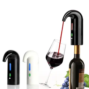 Smart Electric Wine Pourer - One-Touch Aerator & Dispenser Rechargeable USB Drip-Free Spout ABS Silicone Material for Elegant Dinners