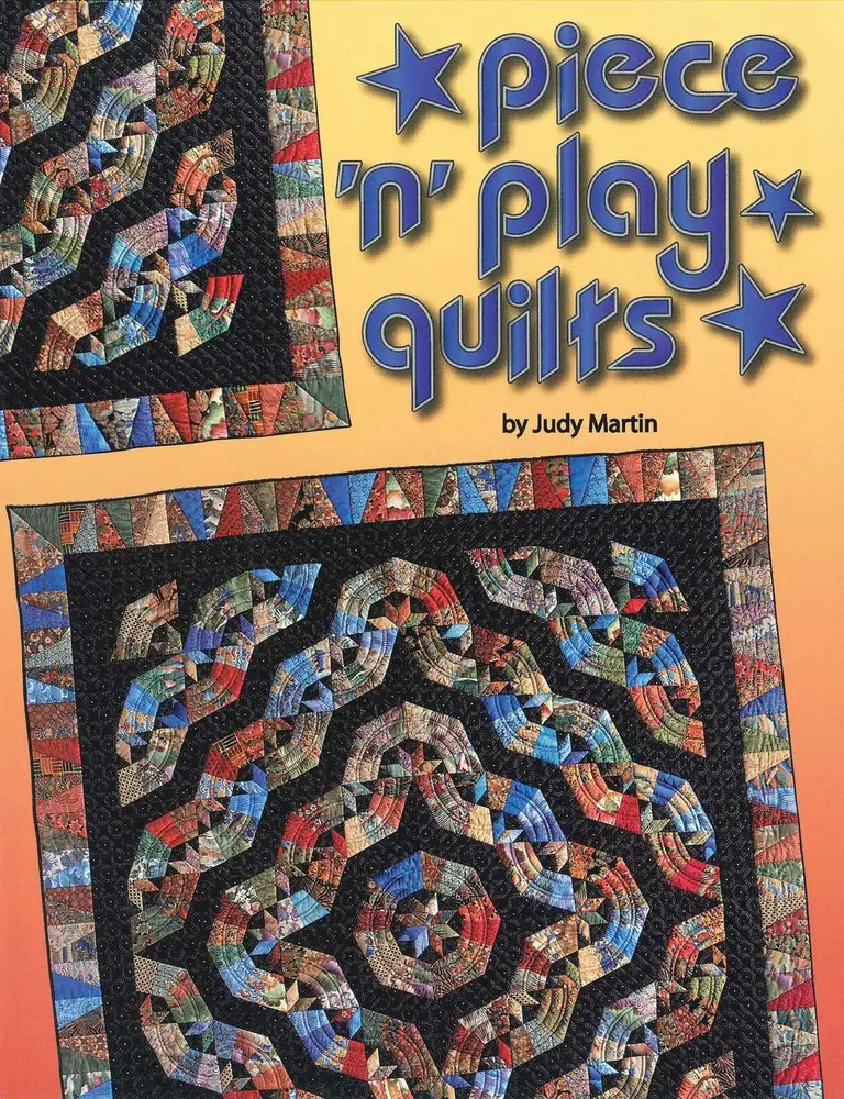 Used Good Patchwork Quilts Book - Piece 'n' Play by Judy Martin, 96 Pages Softcover, Includes Rotary Cutting or Templates (English)