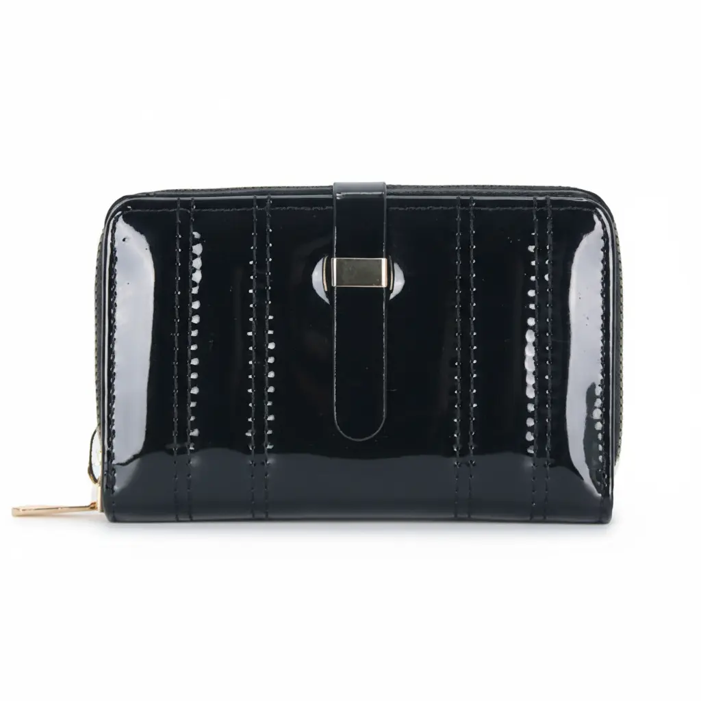 Compact Easy to Carry Women's Short Wallet - PU Leather Clutch with Multiple Card Slots & Coin Pocket, Stylish Functional keychain