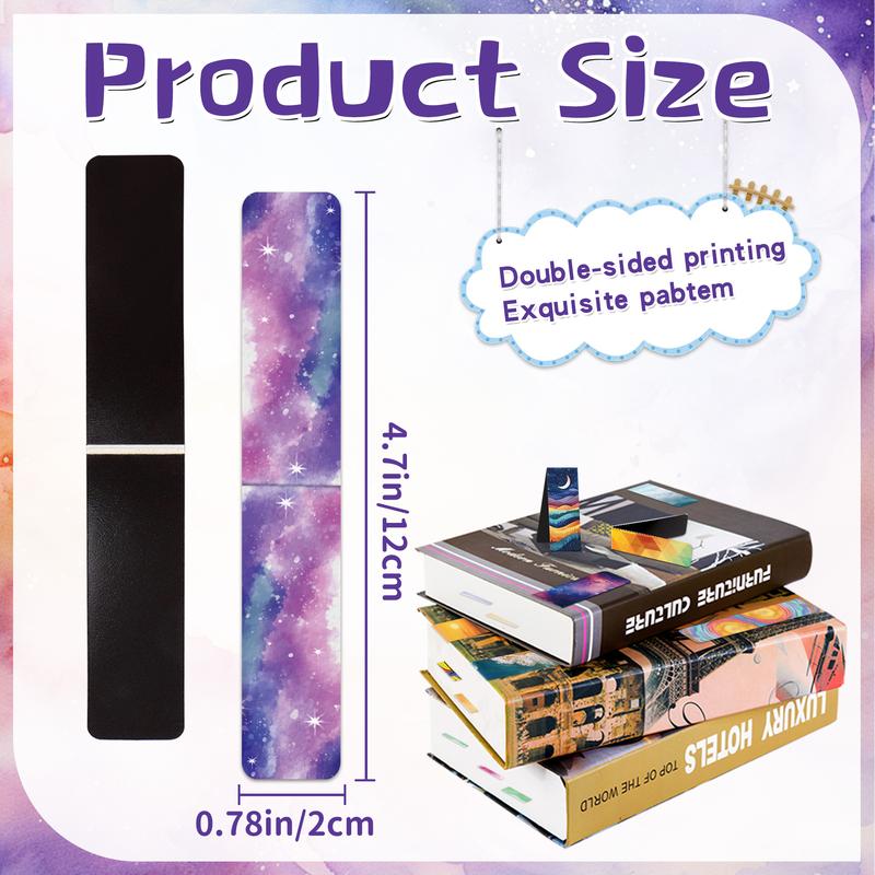 [Magnetic Bookmarks] 96pcs Colorful Page Clips & Marks for Men & Women | Paper Clip Book Markers for Students, Teachers, Reading, School, Library, Office Accessories | Durable Cardboard& Attractive Design | Bookmarks Gifts for Book Lovers