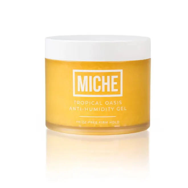 MICHE Beauty Tropical Oasis Anti-Humidity Gel-Firm Hold Smooth Hair Gel for Curly Coils, Wavy Hair - Alcohol-Free Frizz-Fighting Moisturizing Haircare