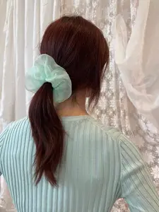 Mini Cloud Scrunchie - Black Hair Accessory for Everyday Use with Unique Design