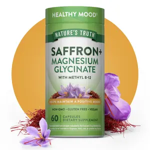 Nature’s Truth Saffron + Magnesium Glycinate Capsules | With Vitamin B-12 | 60 Count | Vegan, Non-GMO & Gluten Free Supplement