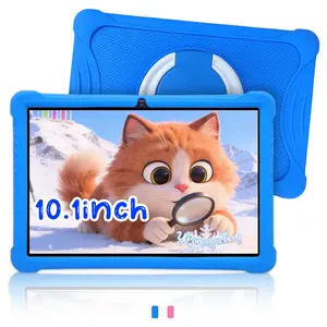 TikTok Shop Exclusive Offer 10.1 Inch Android  Tablet, 64GB ROM Expandable, 5G WiFi ,Bluetooth, Dual Camera can Video Call, HD Display with Shockproof Kid-Proof Case, Parental Control App Preloaded, Perfect Educational Gift for Teens Students Christmas