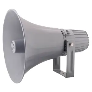 PA Horn Speaker 60W Loud Sound Aluminum Housing Grey