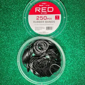 Black Rubber bands by Kiss 2x ultra elasticity and break proof 250pcs