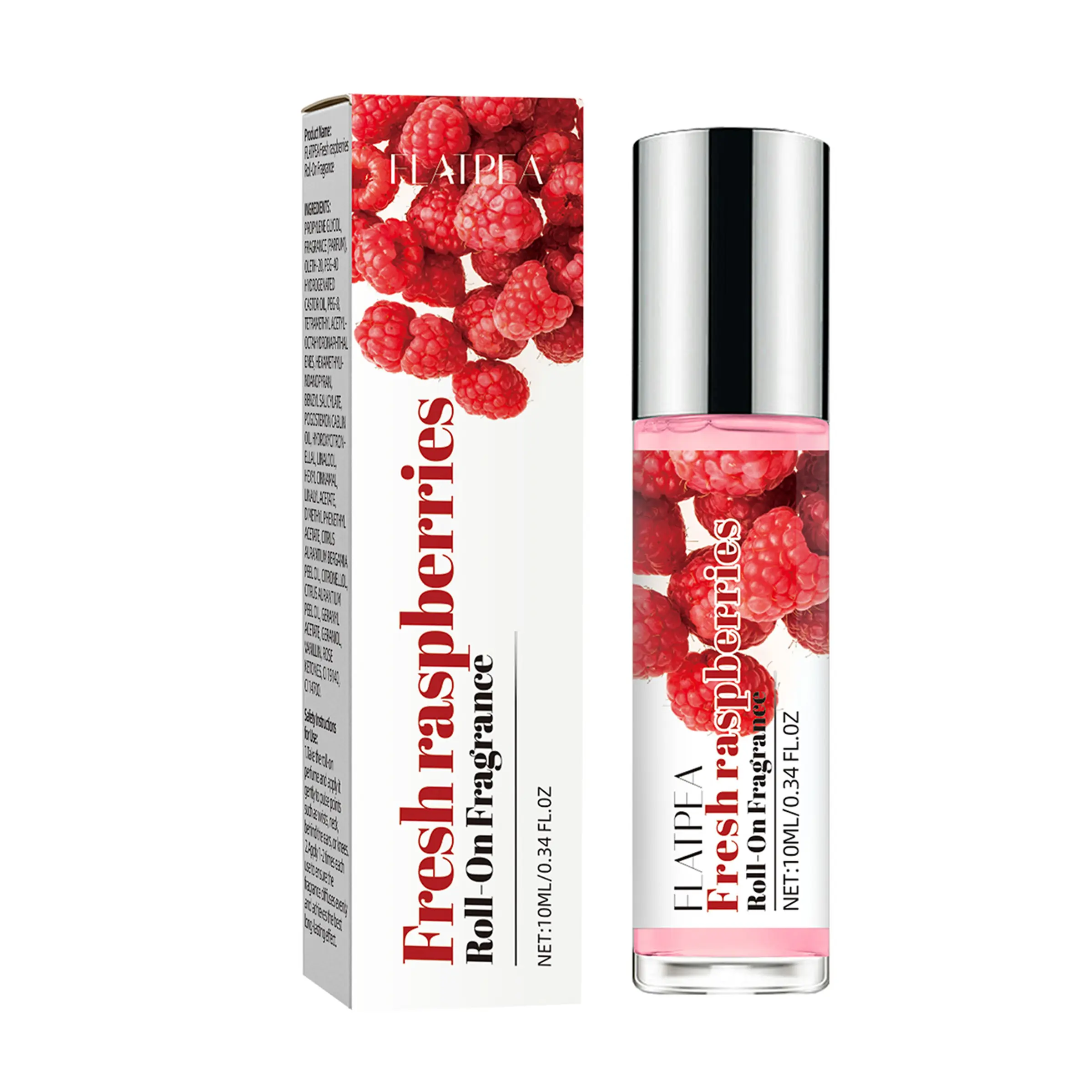 Fruity Scented Women's Rollerball Perfume Oil, Versatile Use on Wrist & Behind Ear, Portable Fresh Raspberry Essential Oil Spray, 10ML