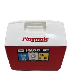 Igloo 16 QT Playmate Elite Ice Chest Cooler,30 Can Capacity, Red