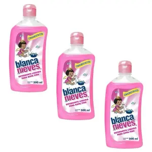 BLANCA NIEVES Liquid Laundry Detergent 500ml 3 Pack for Fine Fabrics Gentle Care
