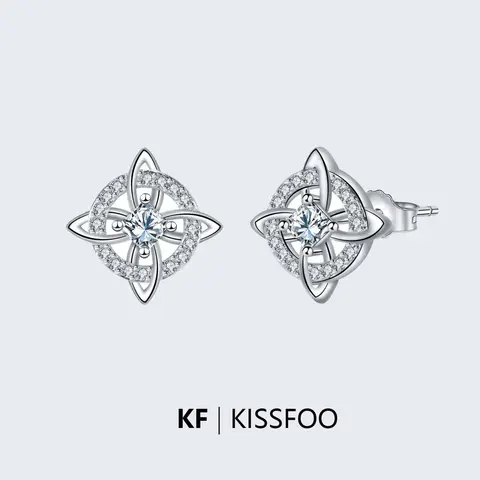 KISSFOO Unisex Pierced Safe Witch Knot Celtic Earrings Pair Set, Hecate Guardian Symbol Fashion Costume Jewelry Accessory Gift For Him And Her