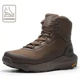 NORTIV 8 Terrascope High-Top Men's Army Oxford Black Plain Round Toe Work Protective Boots - Oxford Fabric, Nylon, Breathable Mesh Lining, Vegan Leather, EVA, ETPU Rubber Outsole, Wedge, for Outdoor & Construction Use, Delivery Included,outdoo