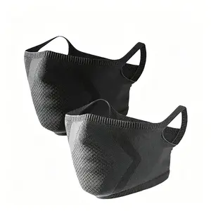 2-Pack Breathable Windproof Half Face Neck Gaiter with Ear Loops, UV Protection Face Cover for Men & Women, Lightweight Outdoor Face Mask, Ideal for Cycling, Motorcycle Riding, Running, Hiking, Fishing, Skiing, Travel & Outdoor Activities