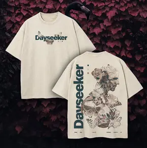 Dayseeker Dark Sun Washed Double-Sided Band Tee – Vintage Aesthetic, Unisex  Fit, Soft Heavyweight Cotton, Alt Music Streetwear for Emo Rock Fans. Perfect gift for band lovers & TikTok viral alt fashion trends.