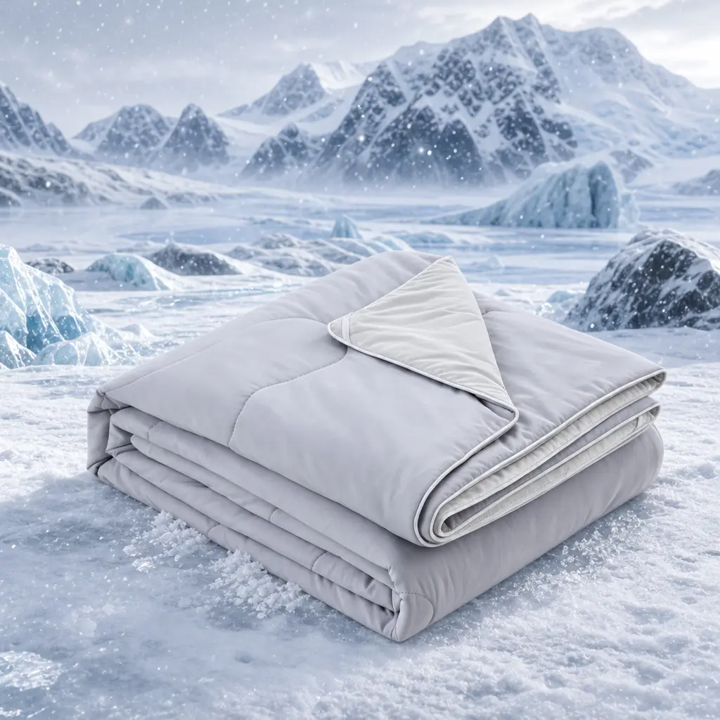 JOLLYVOGUE Bamboo Cooling Blanket, Hypoallergenic Bamboo Viscose, Lightweight Breathable Soft Summer Comforter for Hot Sleepers, Quickly Cooling Quilt for Night Sweats, Eco-friendly, All-Season，Machine Washable，Queen Size, Cool Gray