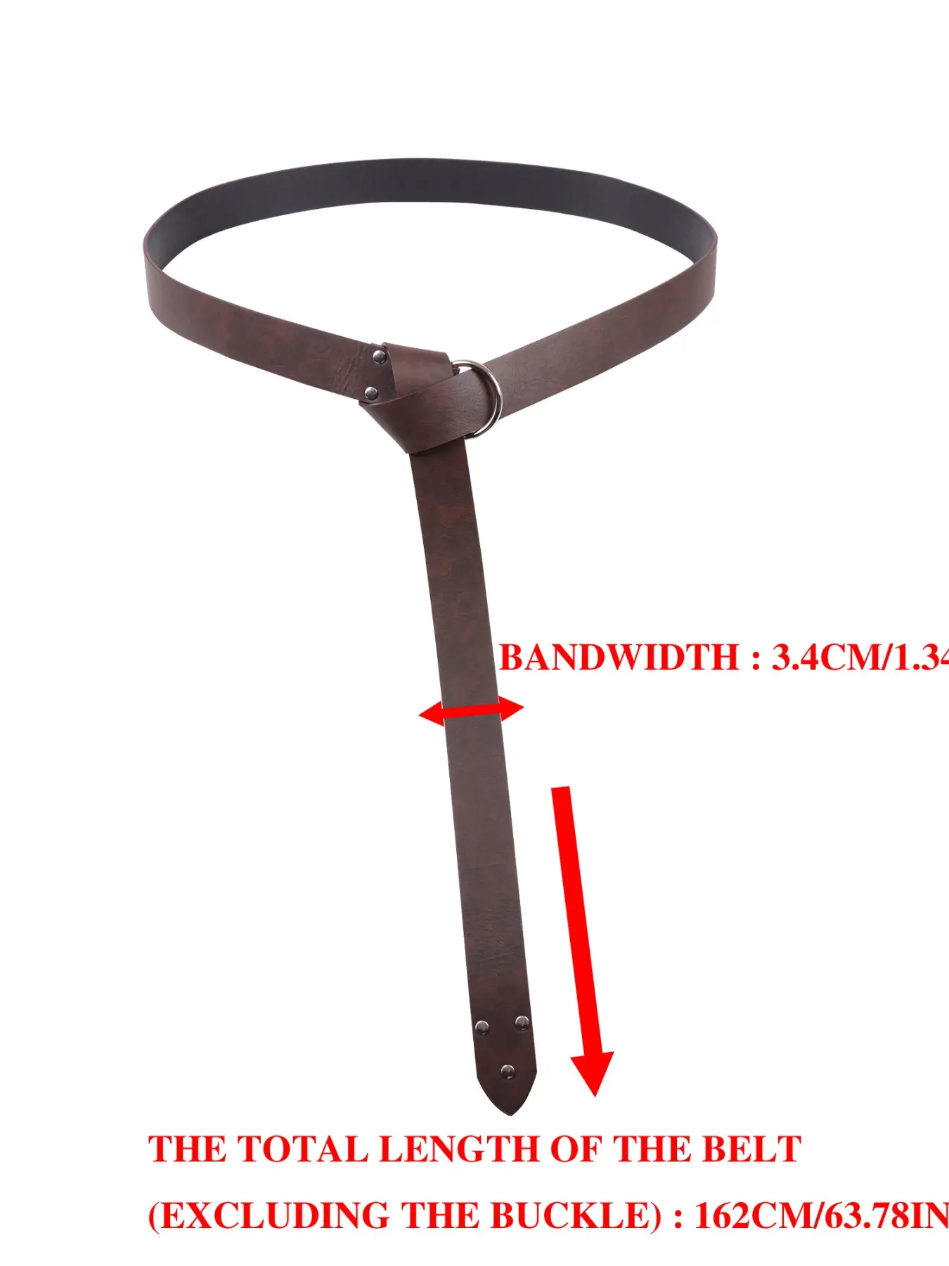 Medieval Viking Belt Bracers Set Renaissance Cosplay Accessories Leather 4-Piece Viking Costume Set - Medieval Renaissance  main image 2