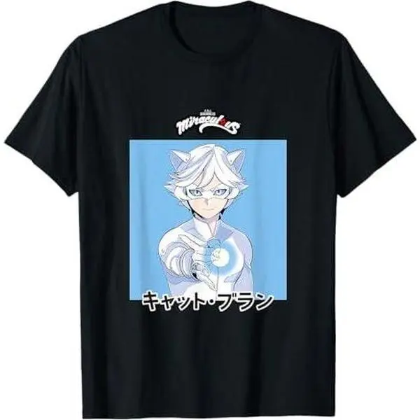 Miraculous Ladybug Manga Cat Blanc T-Shirt