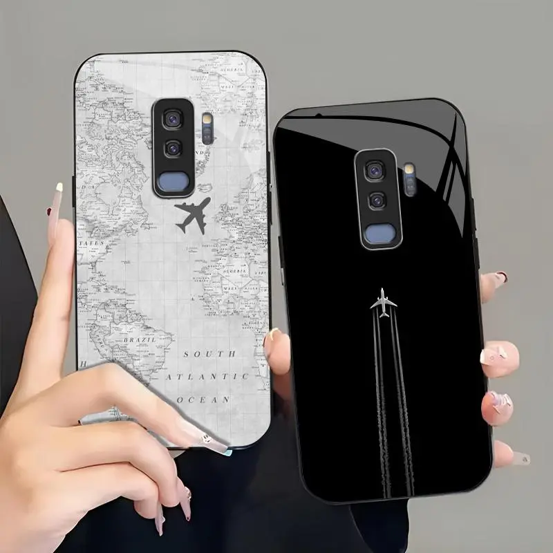 Suitable for [Galaxy S9] high-end phone case🤩，a wide variety of airplane designs are available, offering a sophisticated and minimalist aesthetic，drop-resistant and fingerprint-proof 995