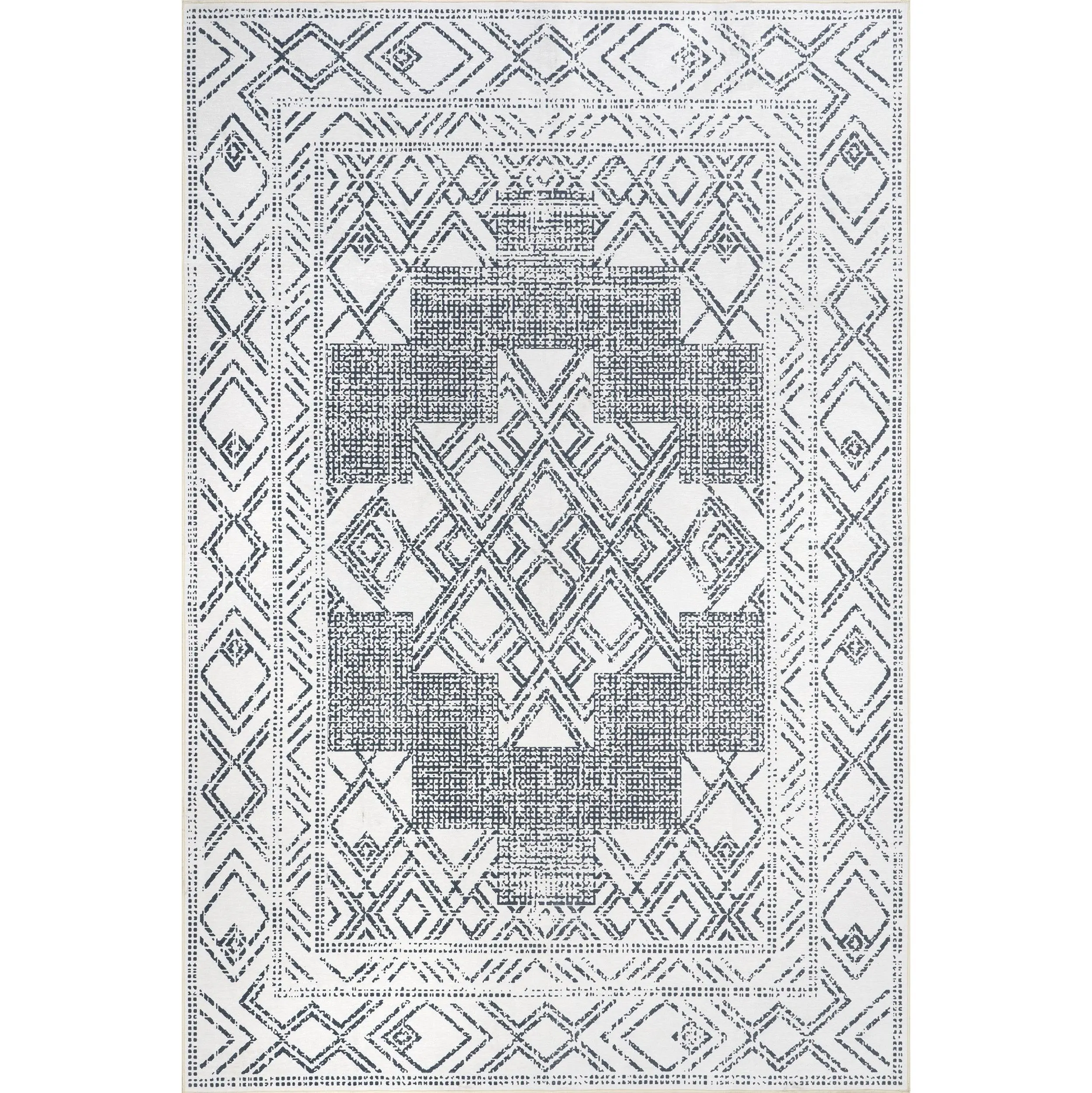 Malka SplashGuard Machine Washable Area Rug - Anti-Slip Water-Resistant Living Room Rug for Easy Cleaning Maintenance to Keep Surfaces Tidy, Anti-Slip Water-Resistant Area Rugs