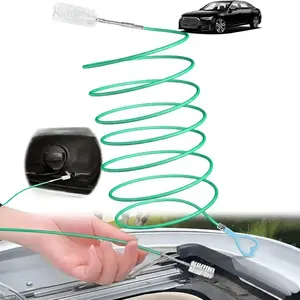 Car Sunroof Drain Clog Remover - 197inch Hose Tube Long Nylon Flexible Car Sunroof Drain Cleaning Brush for Unclog, Summer Windshield Wiper Tank Door lightweight tool