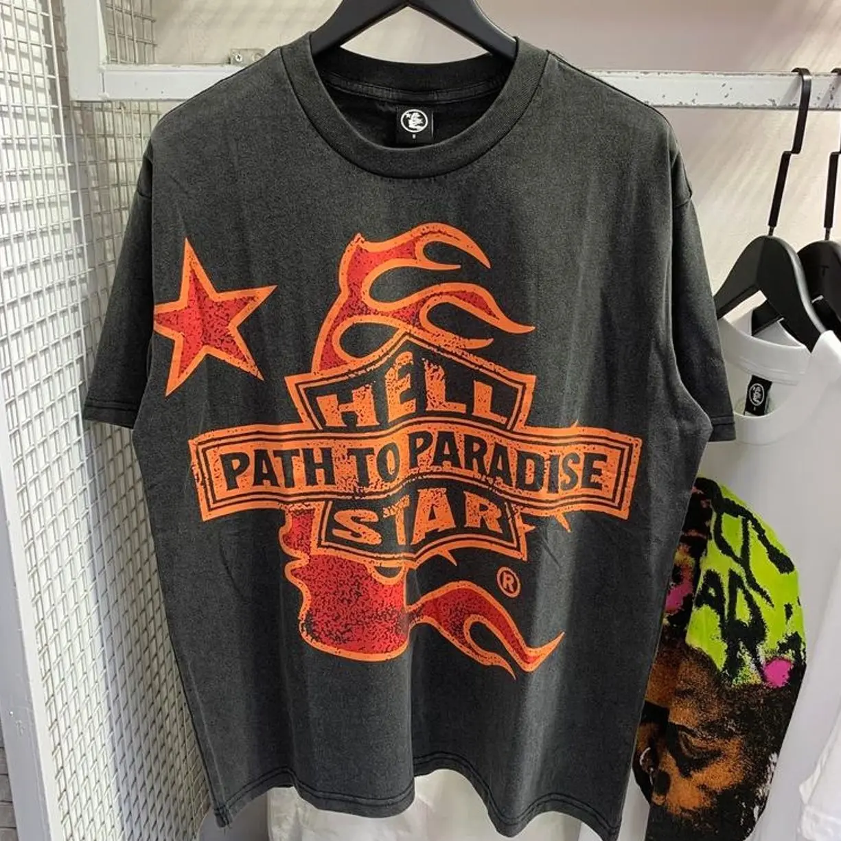 Hell-star Path To Paradise Tour Y2K Aesthetic T Shirt, Harajuku Tee, Goth Punk T-Shirt, Alternative Clothing, Y2k Graphic Shirt, Unisex Shirt, Cotton Shirt, Vintage Shirt, Crewneck Shirt, Streetwear, Oversized T-Shirt DJ6
