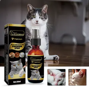 Cat Ringworm Spray Pet Cat Mite and Ringworm Care Skin External Anti-Itch Spray