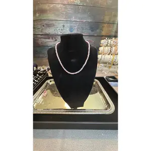 Soft rose baby pearl necklace