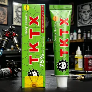 TKTX Tattoo Numbing Cream- Pain Free Tattoos - Laser Removal | Waxing | Eyebrow Threading | Cosmetic Cream 10g