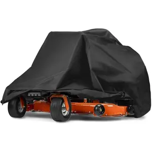 Mower Cover, 210D Universal Fit Lawn Mower Covers, Waterproof, UV, Dust and Wind-Resistant for Outdoor Protection