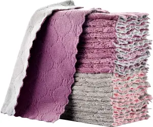Small Reusable Cleaning Cloths, 6 x 10 inch, Super Absorbent Multipurpose Dish Cloths, for Furniture Rags, Kitchen Cloths, Tableware Quick-Drying Towels，Kitchen Towels Dish Towels, (11PCS)