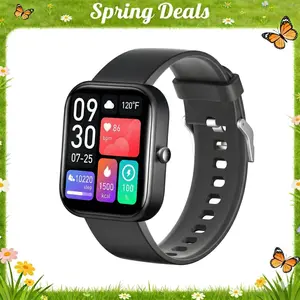 [Spring Deals] Coucur 2026 Smartwatch 1.85" Touchscreen with 110+ Exercise Modes Sleep Monitoring Daily Alerts Multifunctional Wearable Device for Holiday Gifts Compatible with Smartphones - Wristwatch