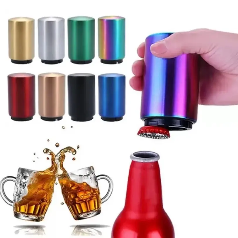 Automatic Bottle Opener Steel Stainless Automatic Bottle Opener Steel Stainless