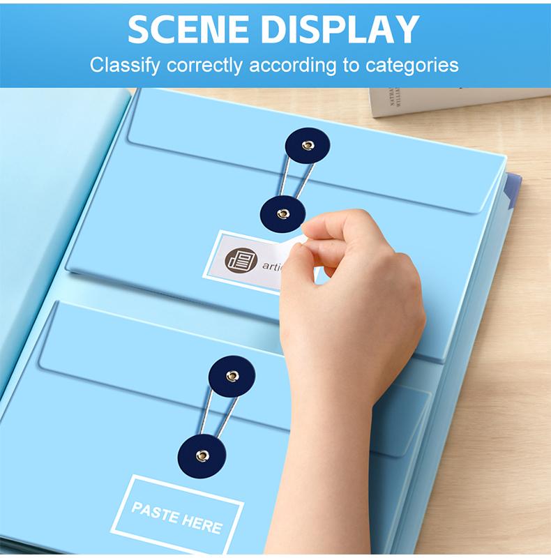 Accordion File Organizer Manila Pocket Document Folder for Passports, Birth Certificates & Important Papers, Office & Home Storage