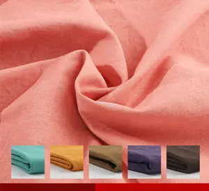 (36 inches/1 yard) Colourful Denim Fabric Stretchless Thick Clothing Fabric Vintage Solid Colour Denim Luggage Jacket Pants Cotton Fabrics