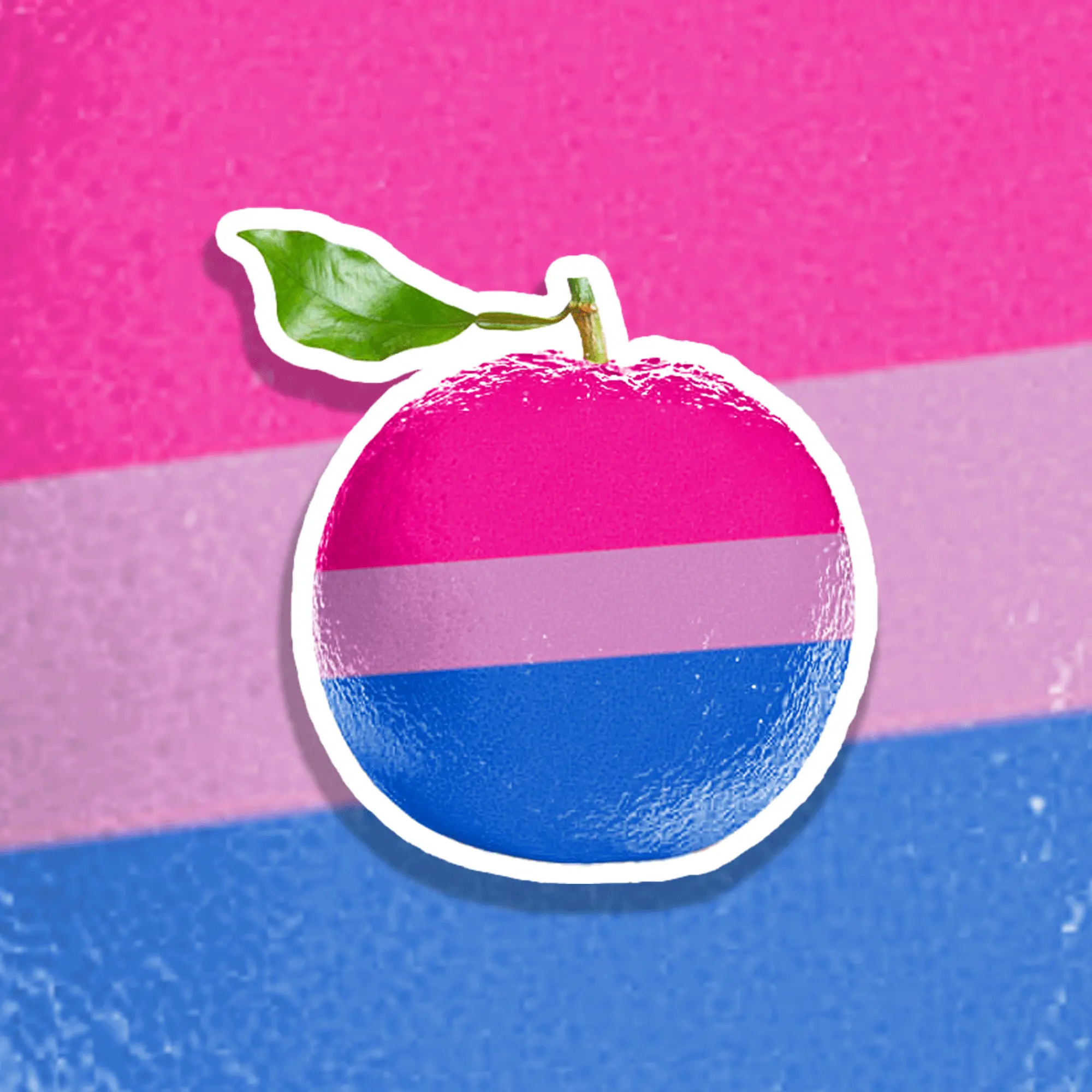 Bi Pride Flag Florida Orange Sticker
