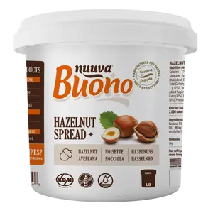 Buono Hazelnut Cream Spread | Soft & Creamy Hazelnut Filling & Topping | Perfect for Cakes, Cookies, Crepes, Waffles & Ice Cream | Great for Dipping | No Refrigeration Needed | For Home Bakers & Pastry Chefs | Kosher Certified